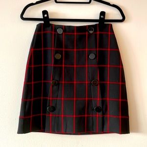 Loft plaid pencil skirt